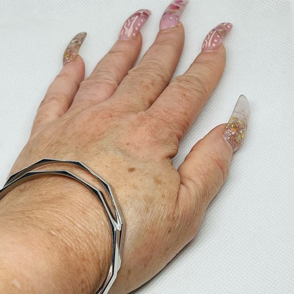 Stainless Steel Bangles 2pcs - Picture 2 of 6